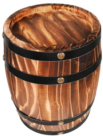 RORPOIR Holzfass Für Dekoration Weinfass Aus Holz Bierfass Dekoratives Zur Verwendung in Bar Und Party