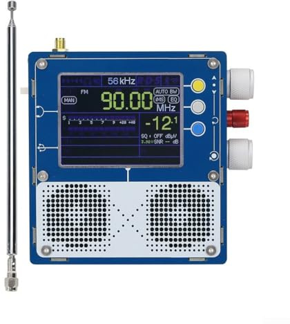 EasyByMall TEF6686-5.0-LNA-D-T Full Band FM/MW HF/LW Radio Stereo LCD da 3,2 pollici con antenna