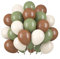 60 Stück Luftballons Grün Beige Braun, Helium Ballons Salbeigrün Matt Cream Kaffee, 12 Zoll Retro Olivegrün Latex Ballons fur Hochzeit Jungle Geburtstag JGA Dschungel Tropische Safari Party