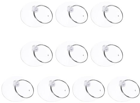 QUARKZMAN 10pcs Écran Ventouse Téléphone Pry Réparation Ouverture Outil pour Ordinateur Portable Computer Tablette LCD Écran Enleveur (Transparent, 40mm)