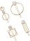 LIFKOME 1 Set 4 Stück Marmor Haarnadel Haarspangen Haarschmuck Für Frauen Runde Haarspange Geometrische Haarspangen Goldbesatz Goldene Haarnadel Goldene Haarspange Haarnadeln