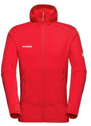 Mammut Taiss Light ML Hooded Jacket Men | Midlayer Fleecejacke für Herren mit Kapuze Red, S
