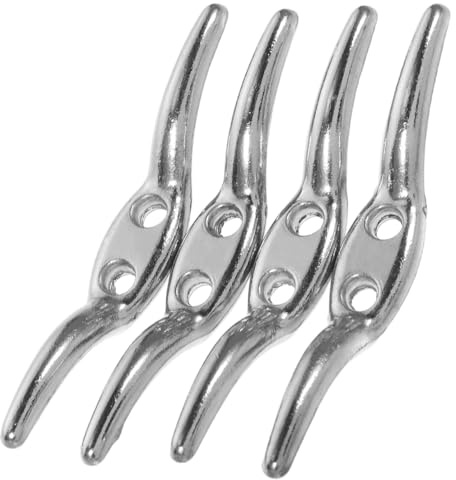 HOLIDYOYO 4 Stück Jalousieschnurklemmen Metall Kordelhalter Für Fensterjalousien Schnurwickler Vielseitige Befestigung Für Wohnräume Und Büros 2.56X0.39X0.39In