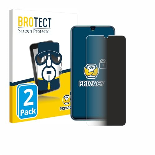 BROTECT Blickschutzfolie für Samsung Galaxy M21 2021 | 2 Stück Anti-Spy Displayschutz Made in Germany Smartphones und Handys Privacy Screen Protector Blaulichtfilter Klare Folie