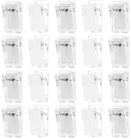 20 Stück Polymer-Ton-Roller, Acryl, transparent, mit dicken Ringen, Tonwerkzeuge für Heimwerker, Handwerk, Töpferei und Kunstbedarf