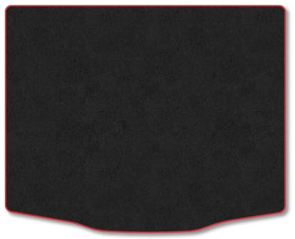 Fits Ford Kuga (2020+) Carpet Boot Mat | Red Edge Trim Tailored Fit Boot Liner Full Coverage Protection Accessories Easy Clean Anti Slip Made in the UK
