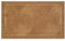 WECONhome – Coole Fußmatte aus 100% Kokos mit Wellen-Muster – pflegeleicht und rutschhemmend – Retro Flow (40 x 60 cm, Natur)