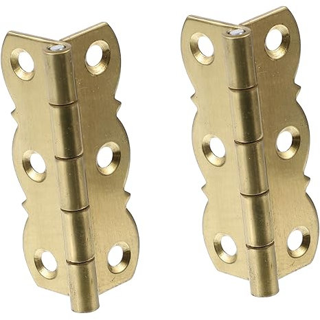LOORGVEL 2pezzi Cerniere Per Libri Ottone Cerniere Regolabili Per Scrivanie e Supporti Musicali Senza Viti Design Retrattile Color