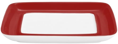 KAHLA Pronto Colore Unterteil zur Butterdose cherry red | rotes Butterglocken Unterteil aus Porzellan