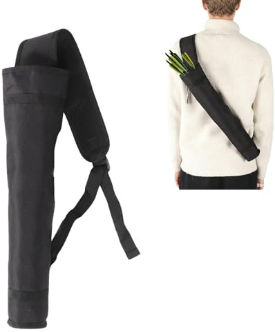 Hominas Pfeile Köcher Fasst 20 Pfeiles Bogenschießen Tasche Universeller Köcher für Pfeile mit Verstellbar Schultergurt für Jugend und Erwachsene Outdoor Praxis