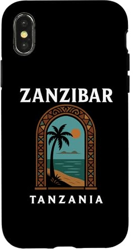 Sansibar Tansania Retro Stone Town Island Travel African Art Hülle für iPhone X/XS