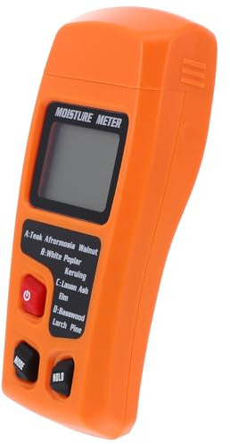 Toddmomy Testeur D'humidité Portable pour Bois et Papier, Hygromètre Mural Numérique sans Batterie, Écran LED Précis, Détection D'humidité pour Sols et Murs, Usage Domestique