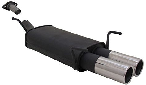 Novus Sportauspuff Endschalldämpfer Gruppe N A3252E76 mit Endrohr 2 x 76mm