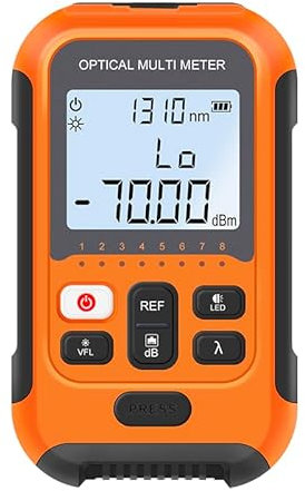 D YEDEMC Optical Power Meter FC/SC/ST universal interface, 8 standdard wavelengths 850/980/1300/1310/1490/1550/1625/1650nm, test range -70dBm~+6dBm,RJ45 test