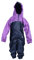 DRY KIDS Waterproof Rainsuit Navy/Purple 7/8yrs