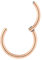 PROSTEEL 18G Universal Piercing Segmentring für Septum Tragus Helix Ohr Nase Lippe Brust Intim 8mm Rosegold vergoldet Nasenring Lippenring Coole Piercing Schmuck für Mädchen Jungen