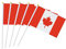 Naisicore 50 PCS Canada Flag Bâton 5,5 x 8,3 Pouces Petit à Main Drapeau Mini Drapeau Canadien