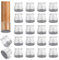 GICUNK 32Pcs Chair Leg Floor Protectors, Transparent Silicone Chair Leg Caps With Felt Pads, Furniture Sliders Table Chair Feet Covers For Hardwood/Tile Floors(Large Fit:33-50mm)