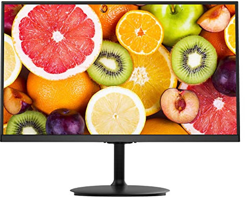 Fiodio 22” 75Hz 1920 x 1080p Full HD Flat Computer Monitor with HDMI VGA Ports, Adjustable Tilt, LED Monitor for Home Office and Gaming (HDMI Cable Included)