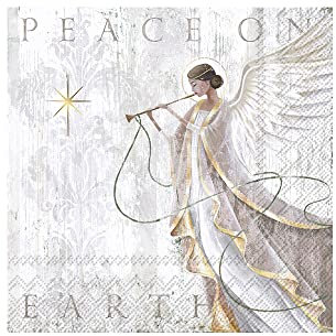 IHR Ideal Home Range - Papierservietten ANGEL'S GRACE grey 20 St. Lunch-Servietten 33 cm x 33 cm