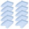 DONAU 7466101PL-10 Briefablage Standard/Blau Pastellfarbe/ 10 Stück - A4 / Briefkorb Moderne und Stapelbare Ablage/Schreibtischablage/Polystyrol