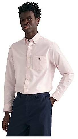GANT Regular Fit Hemd Langarm geknöpft Streifen blau