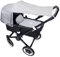 Liebes von priebes SAMSON, Universal Sonnensegel für Kinderwagen Babywanne Buggy - reißfester Sonnenschutz, Sonnenverdeck mit UV Schutz Beschichtung 50+ und Rollo-Funktion & Waschbar