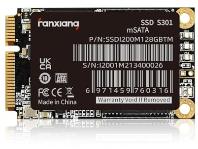 fanxiang S301 256GB mSATA SSD Mini SATA III 6Gb/s Unidad interna de estado sólido, 3D NAND, compatible con Ultrabook Desktop PC Laptop