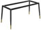 CAUSSO Tischbeine Metall Modern, Roheisen Lackiert, Geneigt, Trapez, Langlebig Tischgestell, Für Tisch, Schreibtisch, Loft Stil (H72.5cm, Schwarz) (Size : 97 * 67 * 72.5cm)