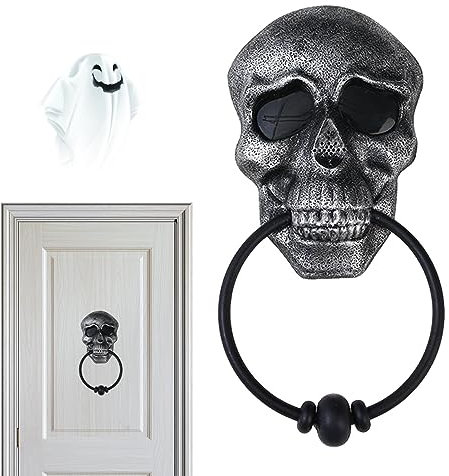 Campanello di Halloween - Campanello horror di Halloween con gli occhi illuminati | Campanello sonoro per la decorazione di Halloween, giocattolo ingannevole della casa stregata, forniture per