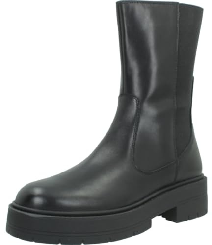 Geox Damen - Stiefeletten SPHERICA in schwarz Glattleder