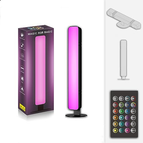 REDGO Lampada da Bar LED RGB - color 16 esperienze regolabili di luminosità multipla, Lampada Gaming, Luce d'atmosfera, Smart Flow Light Bar per PC, TV, decorazione della stanza, Smart Lampade LED