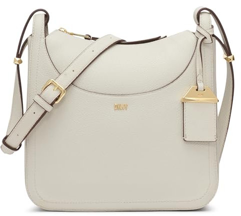 DKNY Damen Barbara Messenger Bag Umhängetaschen, Kieselstein (Pebble)