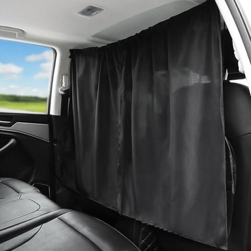 YANGUN Auto Trennvorhänge Sonnenschutz, 138 x 82 cm Heckscheibe Vorhang Trennvorhang, Reise Privatsphäre Vorhang, Abnehmbarer Auto Trennvorhang für Auto Sonnenblende Reisen Camping Nap Schlafen