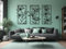 VAILLA ® 3er set Blumen Wanddeko, Blume Wanddekoration aus Holz, Wandbilder Home Dekoration, 3D Wall Art, Große Wand Deko, Bilder für Schlafzimmer, Wohnzimmer und Küche (Blumen 19)