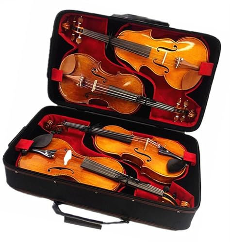 Kreativer Geigenkoffer aus Holz Geigenkoffer 4/4 Violine Griffbrett aus Ebenholz