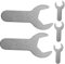 CANIGHT Stainless Steel Gas Bottle Regulator Wrench Gas Spanner Adjustable Wrench