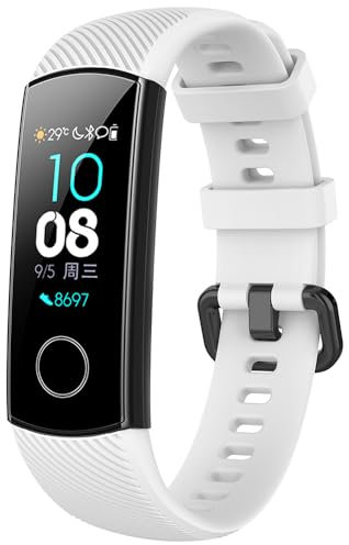 BYISYUE Ersatzarmband für Honor Band 5 / Band 4, Sport Armband Uhrenarmband, Silikon Armbänder für Honor Band 5 / Band 4
