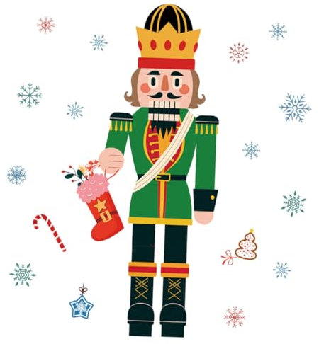 OKUMEYR Aufkleber-Set Weihnachten Fensteraufkleber Einfach Anzubringende PVC-Aufkleber Für Weihnachtsdekorationen