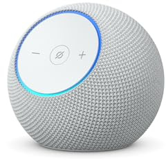 Certified Refurbished Amazon Echo Dot Max (newest gen), Bluetooth speaker with room-filling sound and built-in smart home hub, Glacier White
