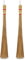 2 Piece 32 inch Multi-Surface Sturdy Outdoor Authentic Coconut Leaf Broom Asian Heavy Duty Broom Thai Natural Coconut Leaf Broom (Country Rustic)