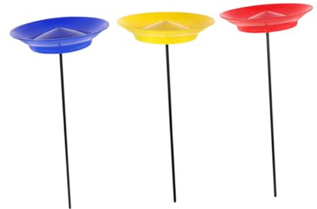 INOOMP 3 Stück Jonglierteller Mit Stäben Balance Jonglierteller Mit Oberen Stangen Geeignet Für Zirkusvorstellungen Sportveranstaltungen Und Sensorisches Training