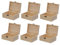 Angoily 6 Teilige Boxen Aus Holz Geschenkbox Verschlossene Organizer Outdoor Organisation Basteln Abschließbare Riegel Unvollendete DIY Holztruhe Aufbewahrungs Organizer Fach