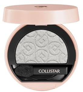 Collistar Impeccabile Ombretto Compatto, Make-up Occhi a Lunga Durata, Texture Morbida e Multi-Finish, Facile da Sfumare, 515 Argento shimmer, 3 g