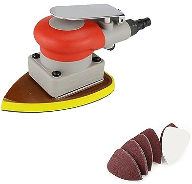 Pneumatische Schleifmaschine Poliermaschine Werkzeug 90 * 130 Dreieck Auto Innensitz Poliermaschine Holzschleifer Poliermaschine(Style 2)