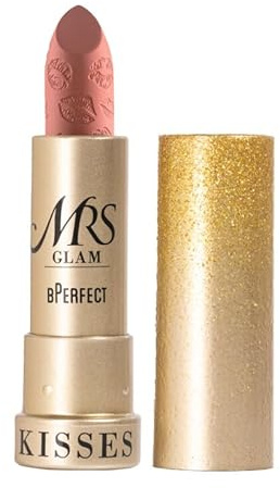BPerfect x Mrs Glam – Mrs Kisses Lipstick – Shade: 08 Bellezza Italiana – A soft copper tan nude – 3.5g