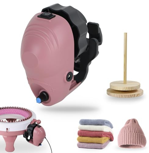 Tarotoo Knitting Machines Adapter with Yarn Holder, Electric Knitting Machines Adapter for UK, only Suitable for 40/48 Needle Knitting Machines, Knitting Machine Accessories