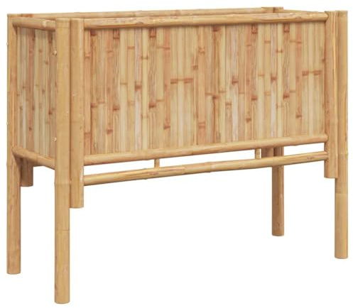 Favemtsl Jardinière surélevée en bambou - 90 x 35 x 70 cm - Marron