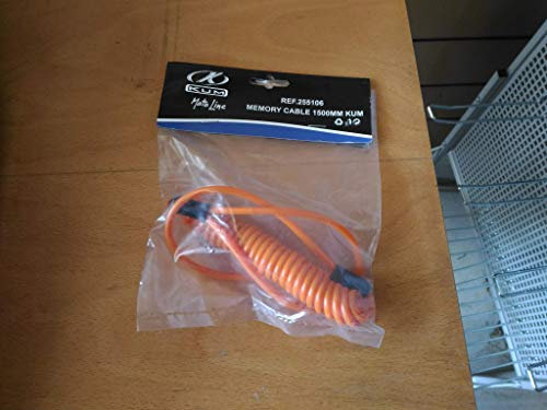 Cordon de rappel pour antivol de moto 1500 x 4 mm, orange