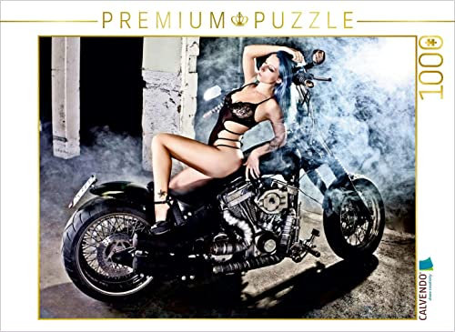 CALVENDO Puzzle Harley-Davidson Softail Custom FXSTC 1989 1000 Teile Puzzle quer | Lege-Größe cm Foto-Puzzle für glückliche Stunden